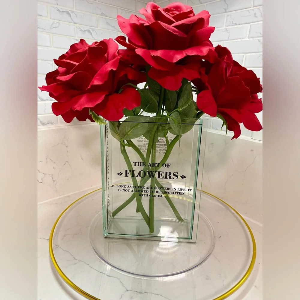 The Art of Flowers Glass Art Piece